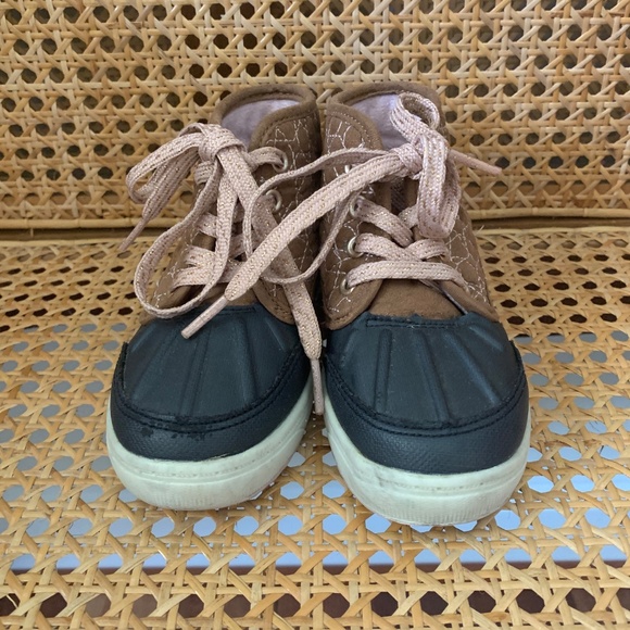 Oshkosh Toddler Girls Tarin Duck Snow Rain Boots Navy Pink 9 - Picture 6 of 6